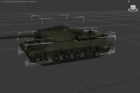 3D модель танка ИС-3 для 3ds Max