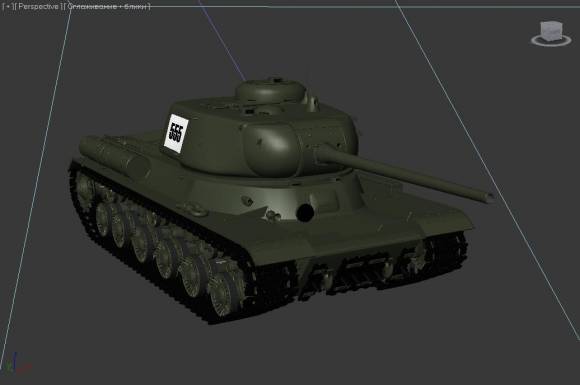 3D модель танка ИС-1 для 3ds Max